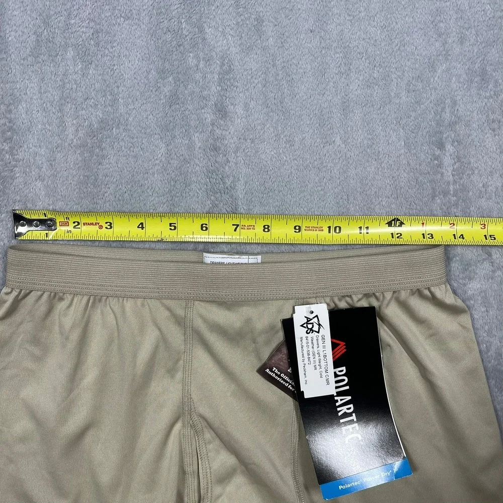 Peckham ECWCS Gen III L1 Drawers Mens Medium Regular Tan Polartec Base Layer